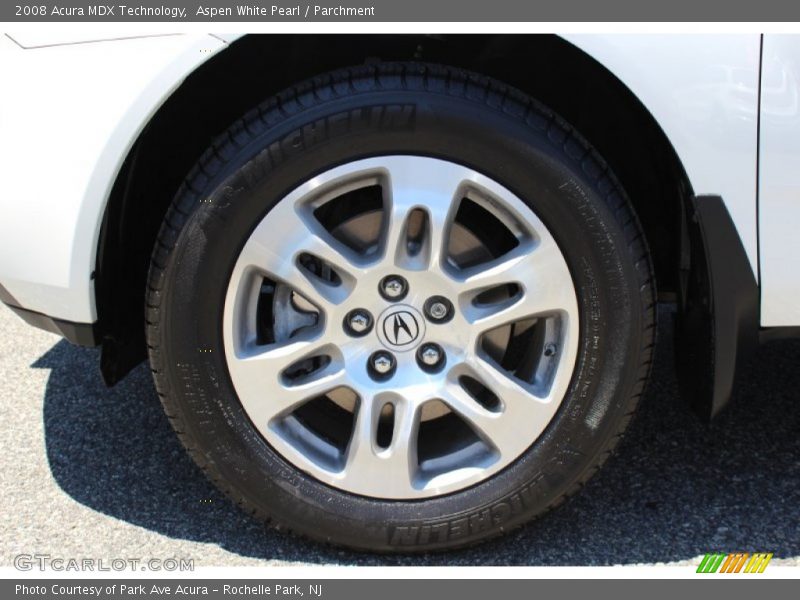 Aspen White Pearl / Parchment 2008 Acura MDX Technology