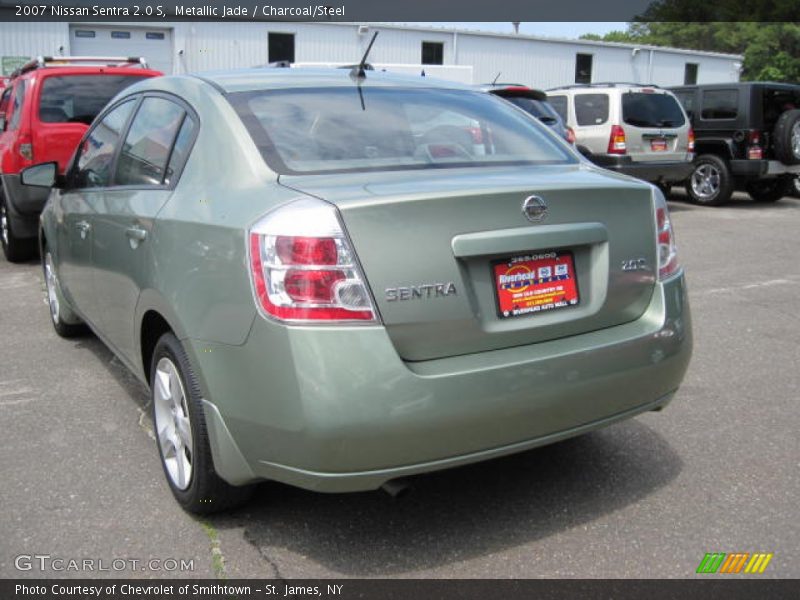 Metallic Jade / Charcoal/Steel 2007 Nissan Sentra 2.0 S