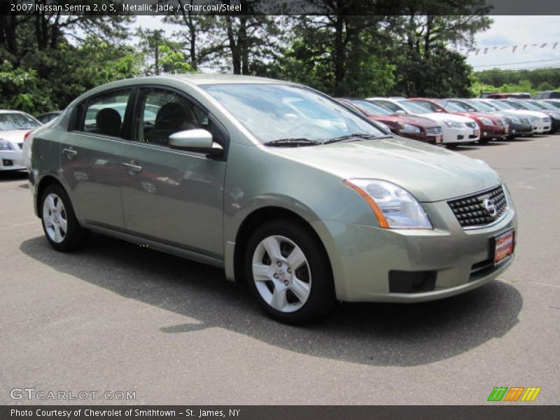 Metallic Jade / Charcoal/Steel 2007 Nissan Sentra 2.0 S