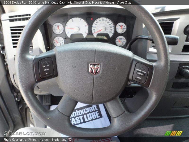  2008 Ram 3500 Lone Star Quad Cab 4x4 Steering Wheel