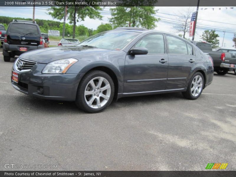 Dark Slate Metallic / Charcoal Black 2008 Nissan Maxima 3.5 SE