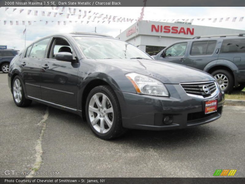 Dark Slate Metallic / Charcoal Black 2008 Nissan Maxima 3.5 SE