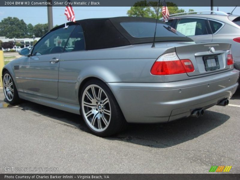 Silver Grey Metallic / Black 2004 BMW M3 Convertible