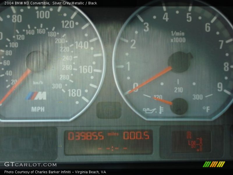 Silver Grey Metallic / Black 2004 BMW M3 Convertible