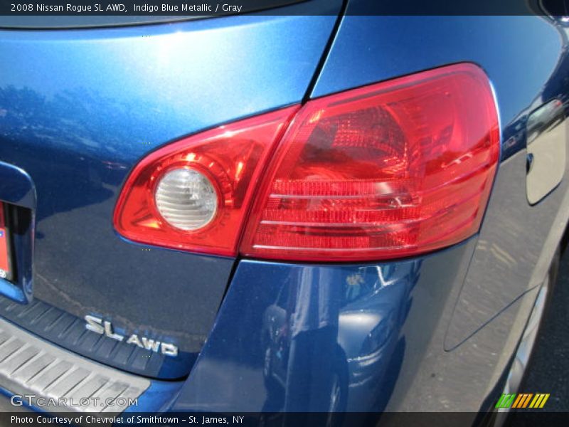 Indigo Blue Metallic / Gray 2008 Nissan Rogue SL AWD