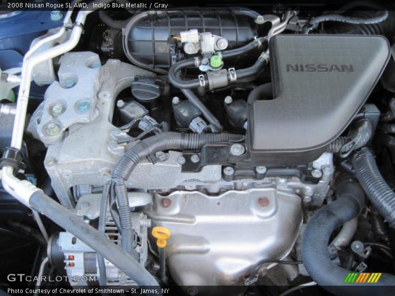 Indigo Blue Metallic / Gray 2008 Nissan Rogue SL AWD