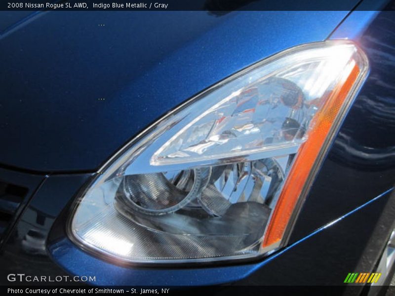Indigo Blue Metallic / Gray 2008 Nissan Rogue SL AWD