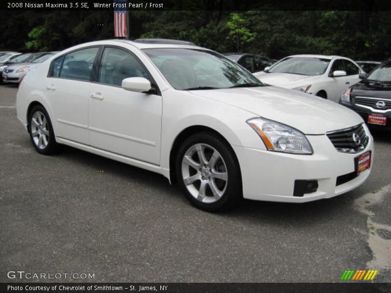 Winter Frost Pearl / Frost 2008 Nissan Maxima 3.5 SE