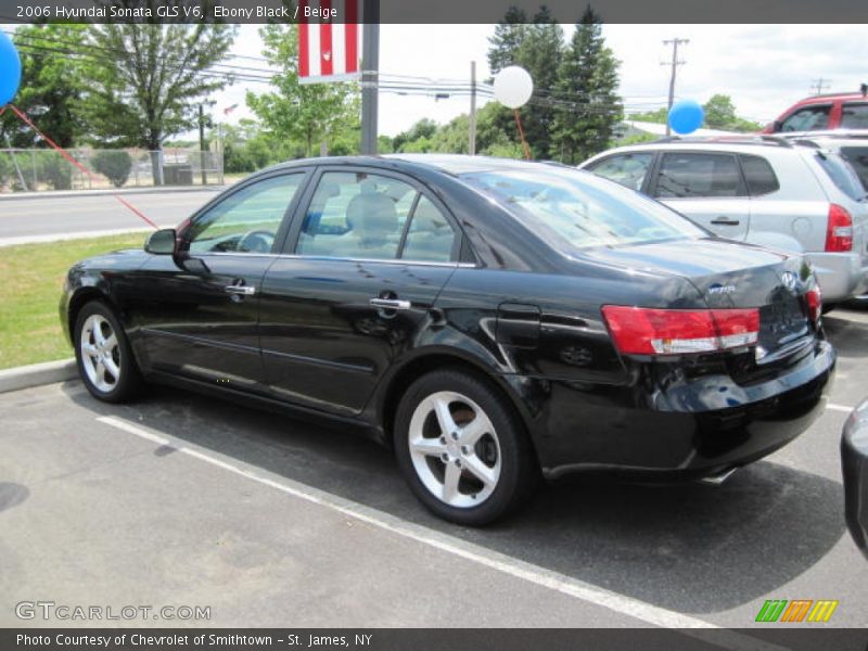 Ebony Black / Beige 2006 Hyundai Sonata GLS V6