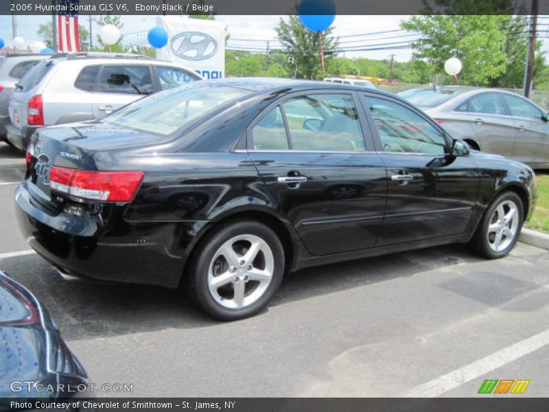 Ebony Black / Beige 2006 Hyundai Sonata GLS V6