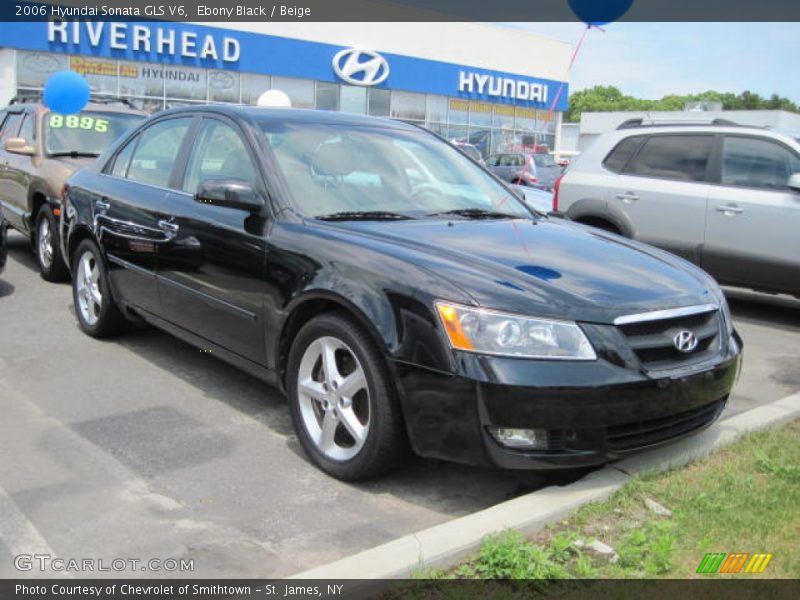 Ebony Black / Beige 2006 Hyundai Sonata GLS V6