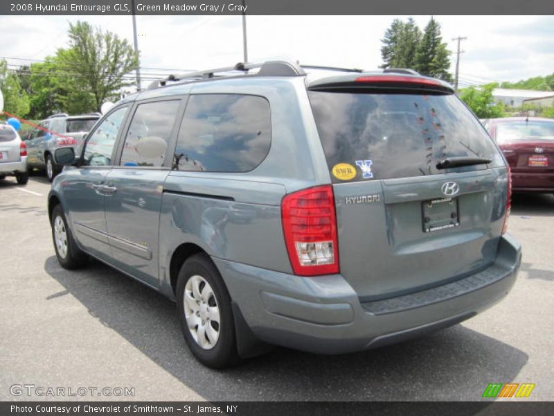 Green Meadow Gray / Gray 2008 Hyundai Entourage GLS