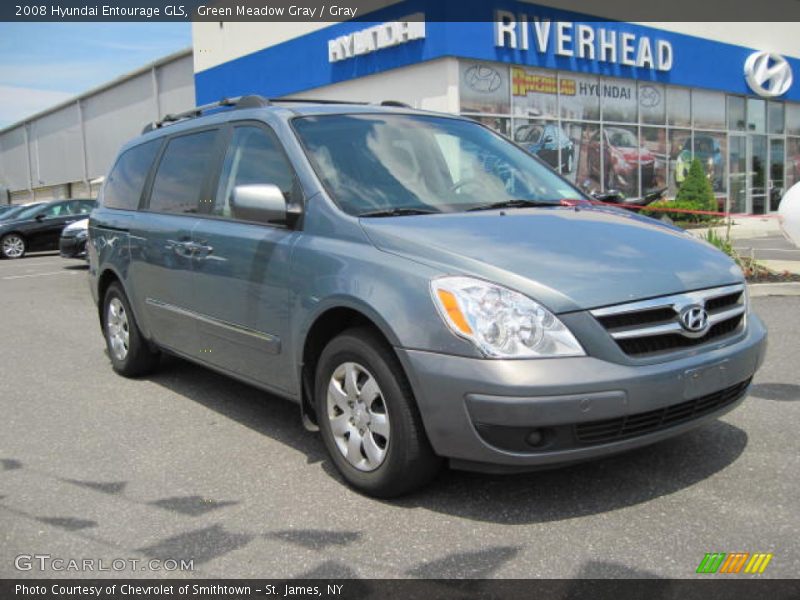 Green Meadow Gray / Gray 2008 Hyundai Entourage GLS