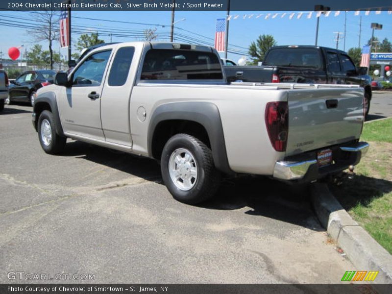 Silver Birch Metallic / Sport Pewter 2004 Chevrolet Colorado Extended Cab