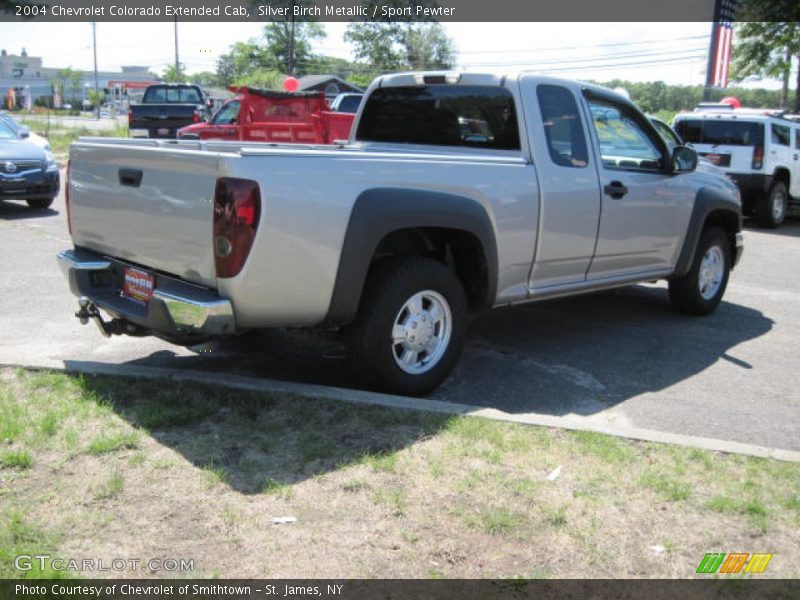 Silver Birch Metallic / Sport Pewter 2004 Chevrolet Colorado Extended Cab