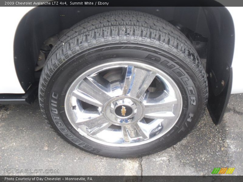 Summit White / Ebony 2009 Chevrolet Avalanche LTZ 4x4