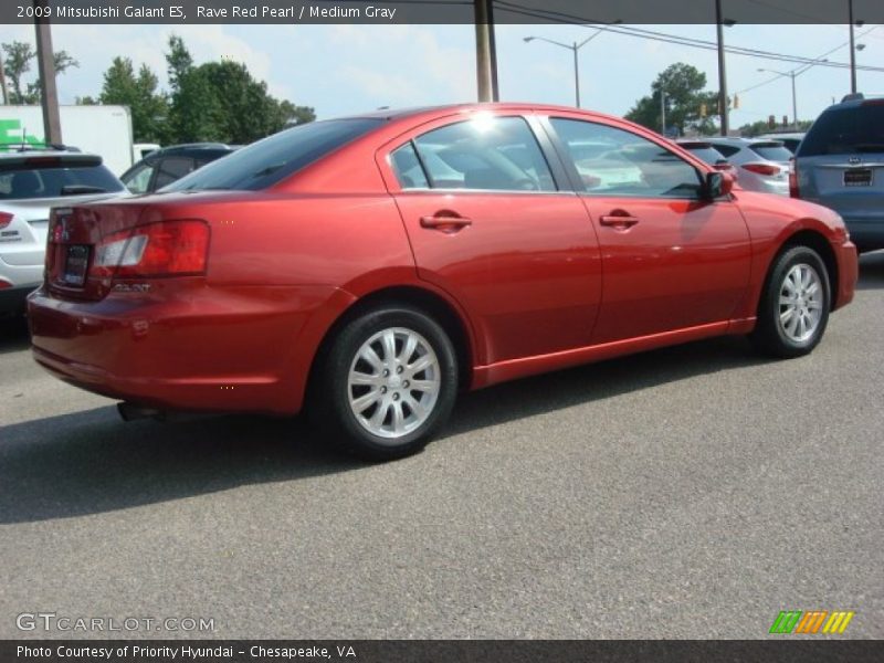 Rave Red Pearl / Medium Gray 2009 Mitsubishi Galant ES