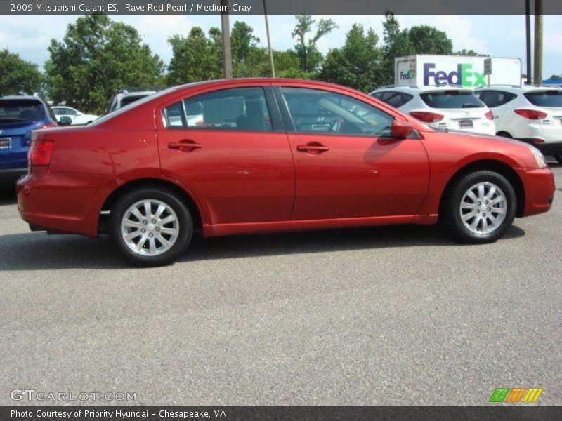 Rave Red Pearl / Medium Gray 2009 Mitsubishi Galant ES