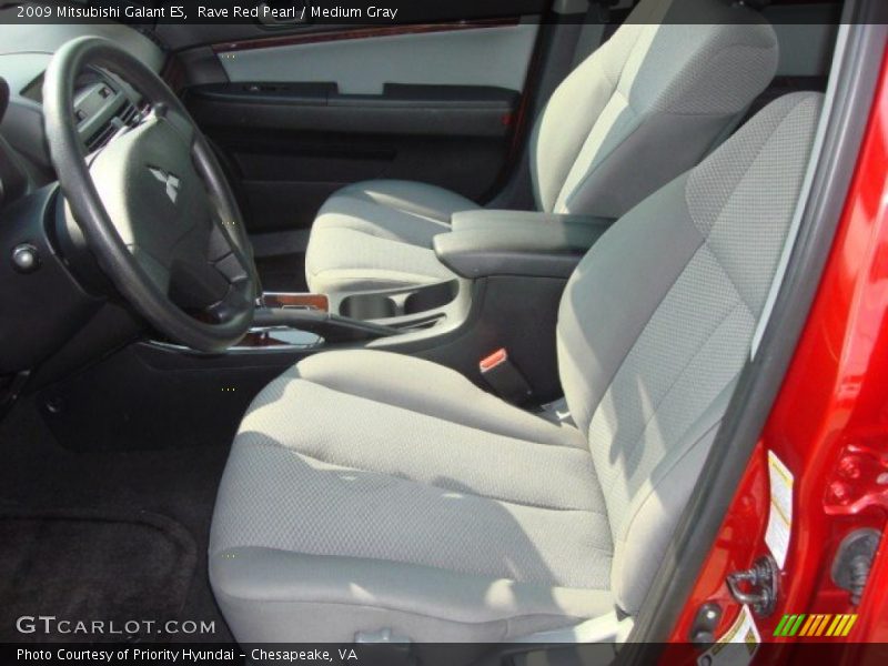 Rave Red Pearl / Medium Gray 2009 Mitsubishi Galant ES