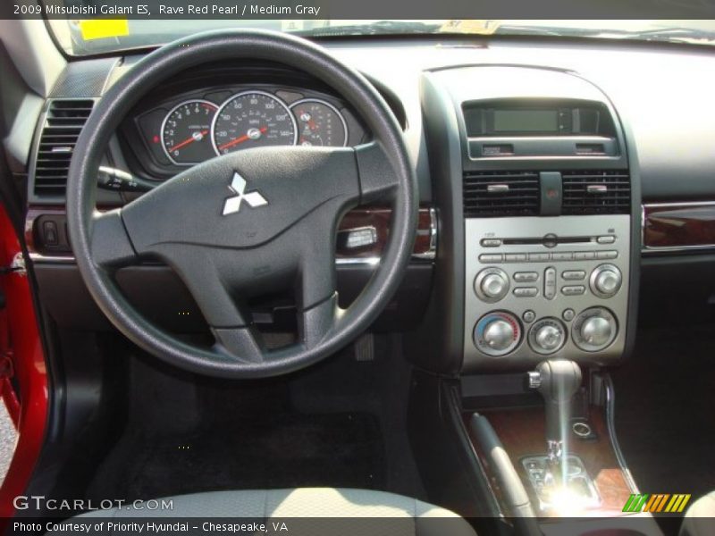 Rave Red Pearl / Medium Gray 2009 Mitsubishi Galant ES