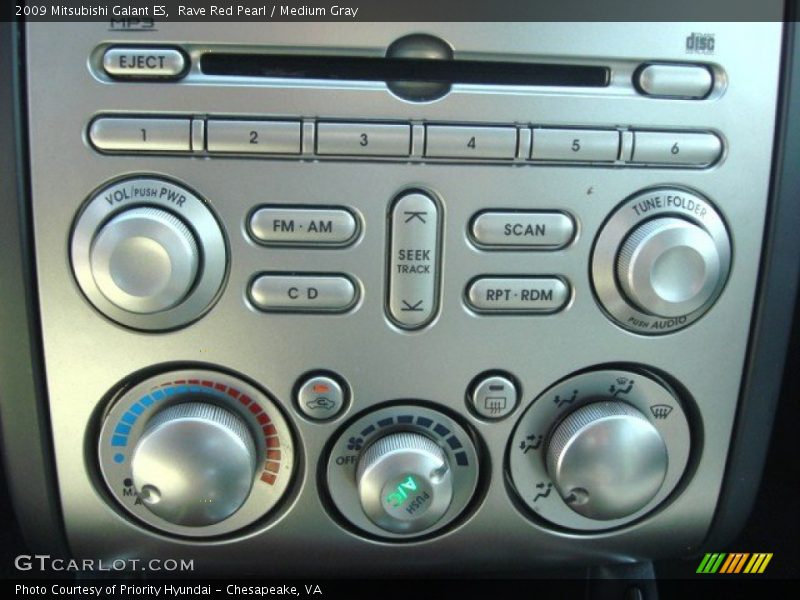 Rave Red Pearl / Medium Gray 2009 Mitsubishi Galant ES