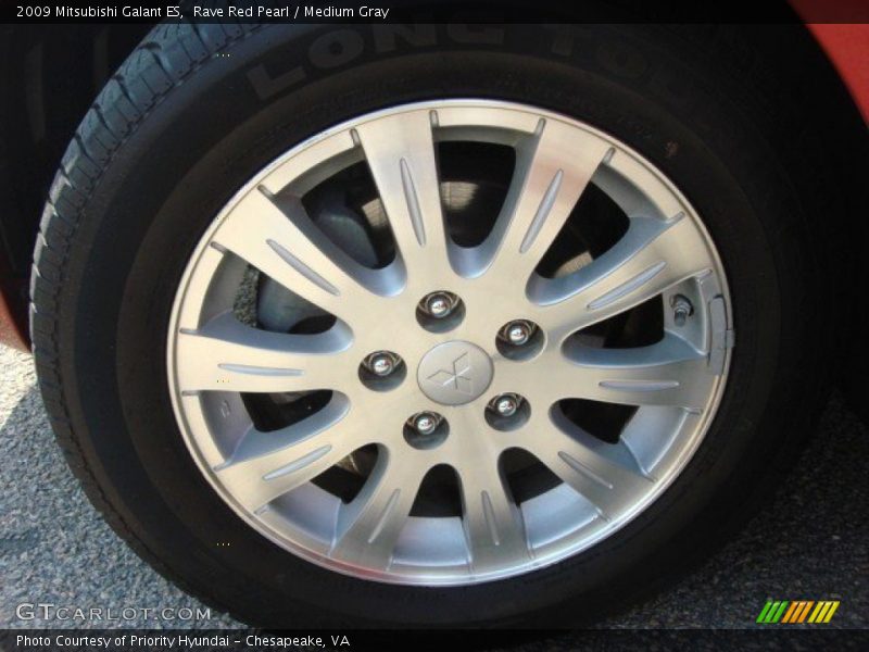 Rave Red Pearl / Medium Gray 2009 Mitsubishi Galant ES