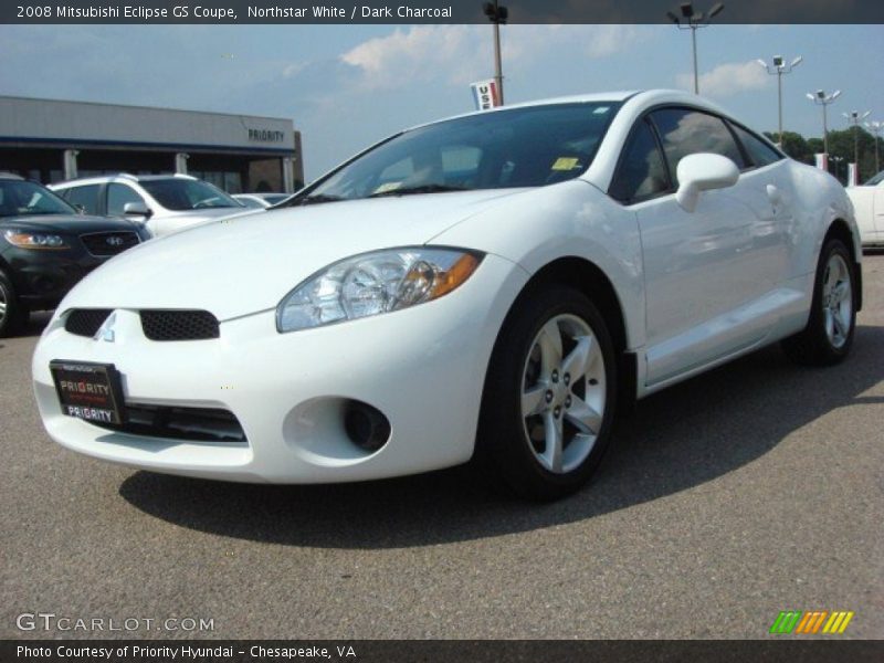 Northstar White / Dark Charcoal 2008 Mitsubishi Eclipse GS Coupe