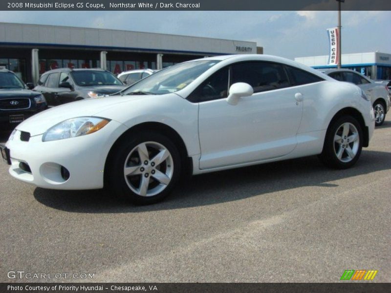 Northstar White / Dark Charcoal 2008 Mitsubishi Eclipse GS Coupe