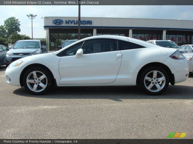 Northstar White / Dark Charcoal 2008 Mitsubishi Eclipse GS Coupe