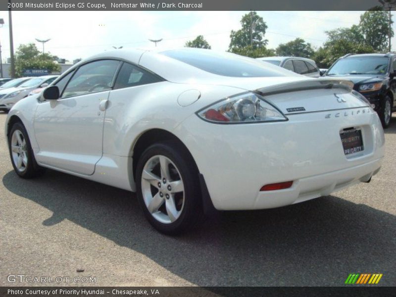 Northstar White / Dark Charcoal 2008 Mitsubishi Eclipse GS Coupe