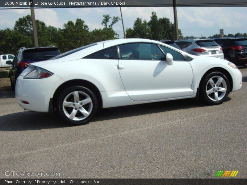 Northstar White / Dark Charcoal 2008 Mitsubishi Eclipse GS Coupe