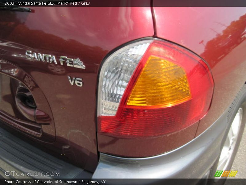 Merlot Red / Gray 2003 Hyundai Santa Fe GLS