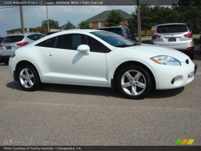 Northstar White / Dark Charcoal 2008 Mitsubishi Eclipse GS Coupe