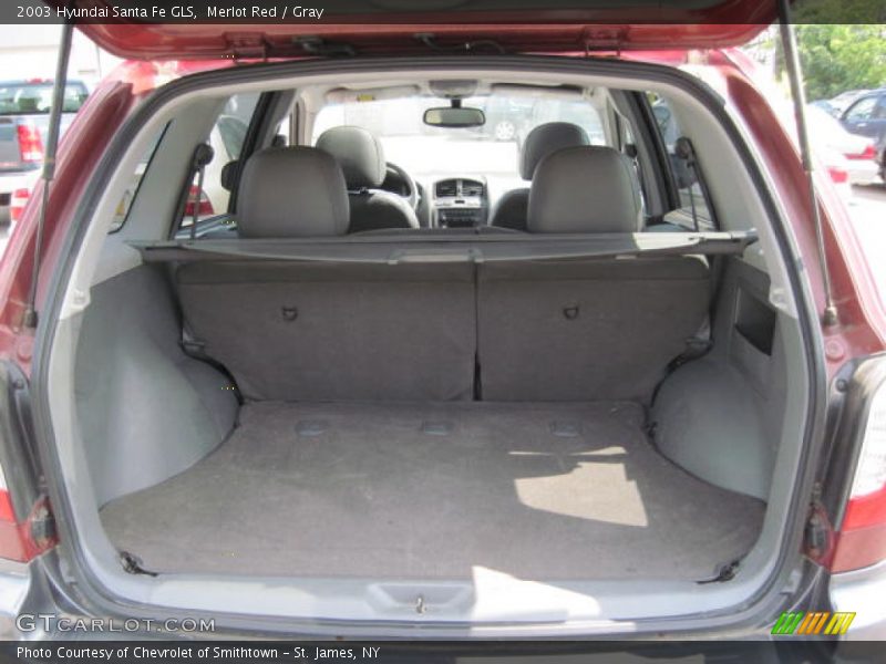Merlot Red / Gray 2003 Hyundai Santa Fe GLS