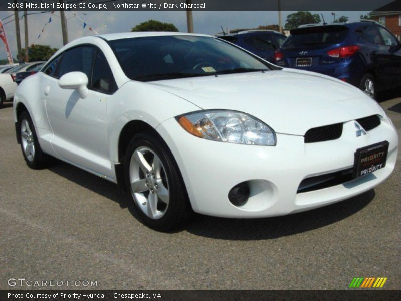 Northstar White / Dark Charcoal 2008 Mitsubishi Eclipse GS Coupe
