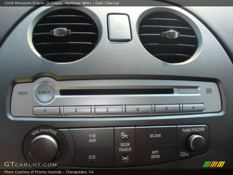 Northstar White / Dark Charcoal 2008 Mitsubishi Eclipse GS Coupe