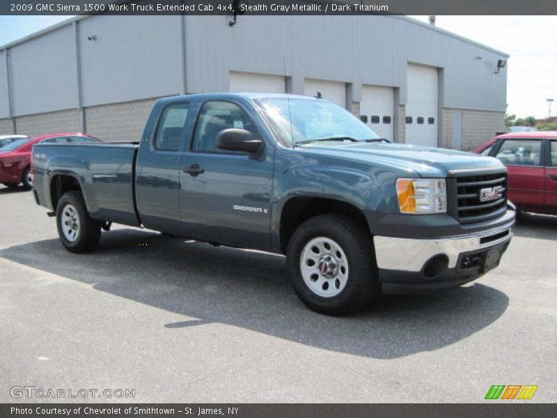 Stealth Gray Metallic / Dark Titanium 2009 GMC Sierra 1500 Work Truck Extended Cab 4x4