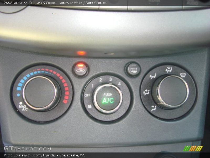 Northstar White / Dark Charcoal 2008 Mitsubishi Eclipse GS Coupe