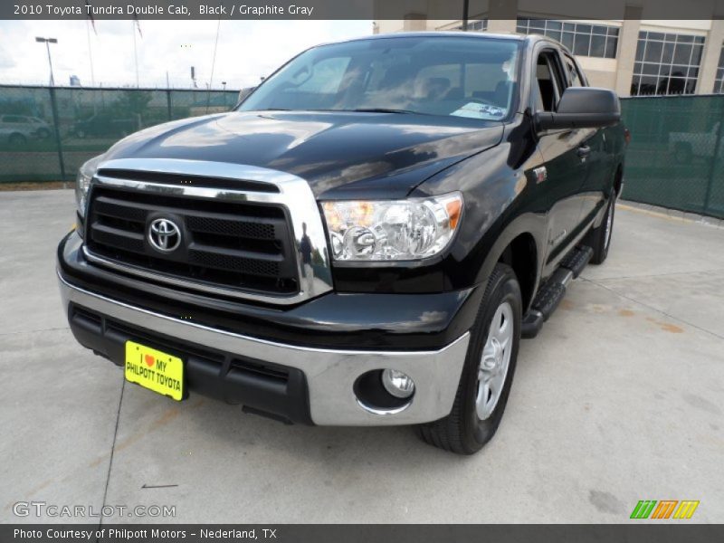 Black / Graphite Gray 2010 Toyota Tundra Double Cab