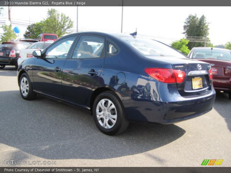 Regatta Blue / Beige 2010 Hyundai Elantra GLS