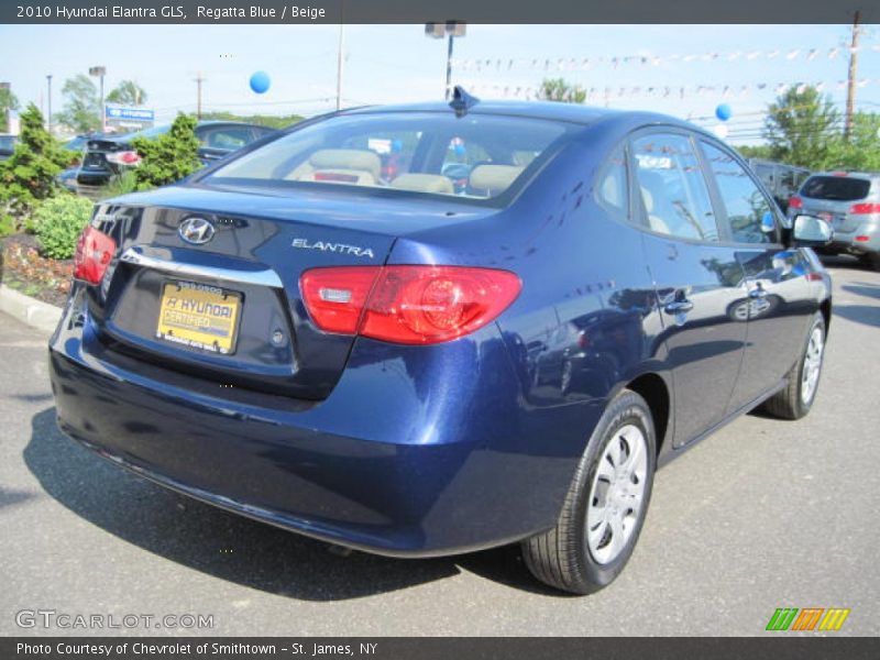 Regatta Blue / Beige 2010 Hyundai Elantra GLS