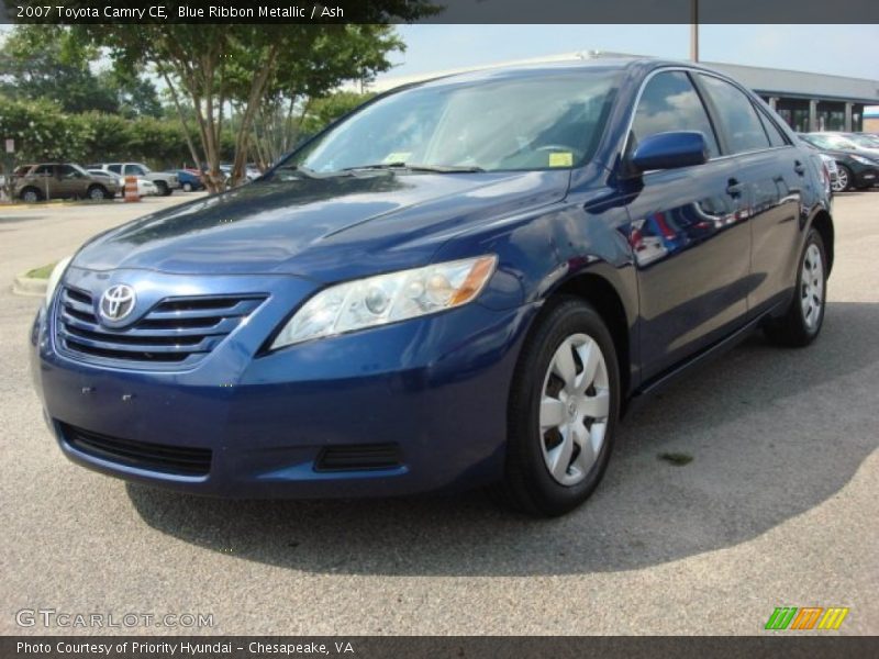 Blue Ribbon Metallic / Ash 2007 Toyota Camry CE