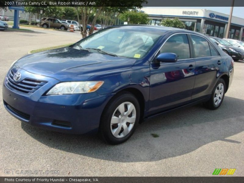 Blue Ribbon Metallic / Ash 2007 Toyota Camry CE