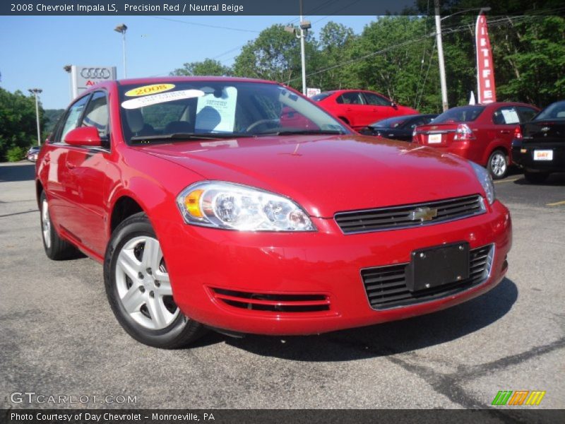 Precision Red / Neutral Beige 2008 Chevrolet Impala LS