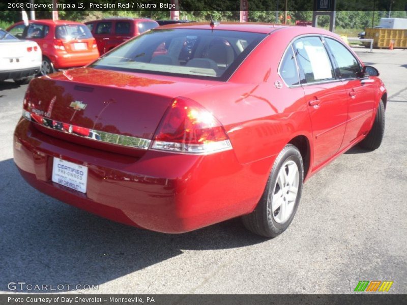 Precision Red / Neutral Beige 2008 Chevrolet Impala LS