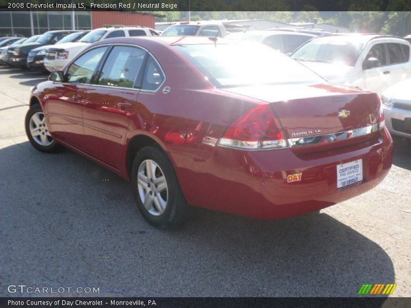 Precision Red / Neutral Beige 2008 Chevrolet Impala LS