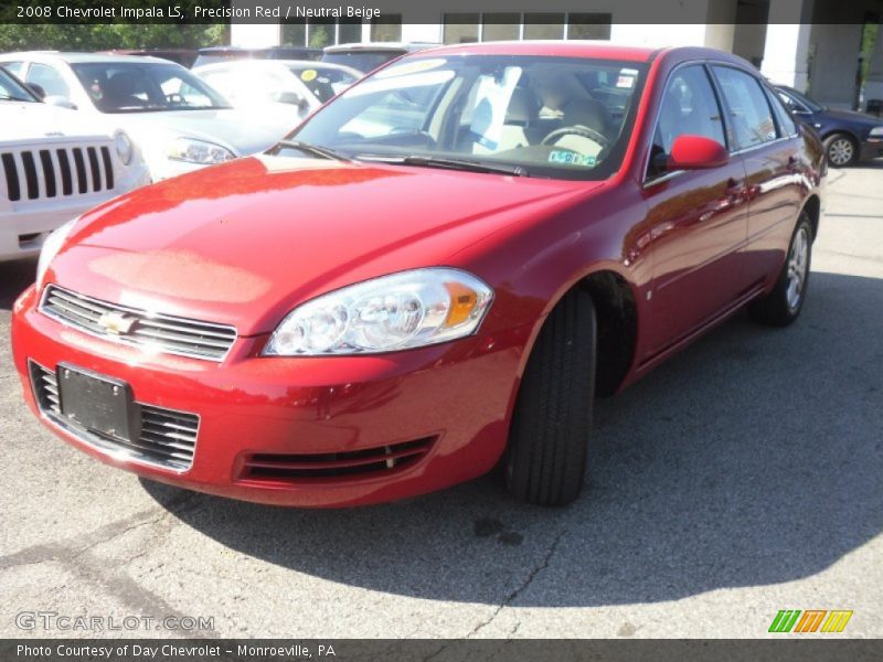 Precision Red / Neutral Beige 2008 Chevrolet Impala LS