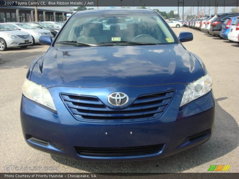 Blue Ribbon Metallic / Ash 2007 Toyota Camry CE