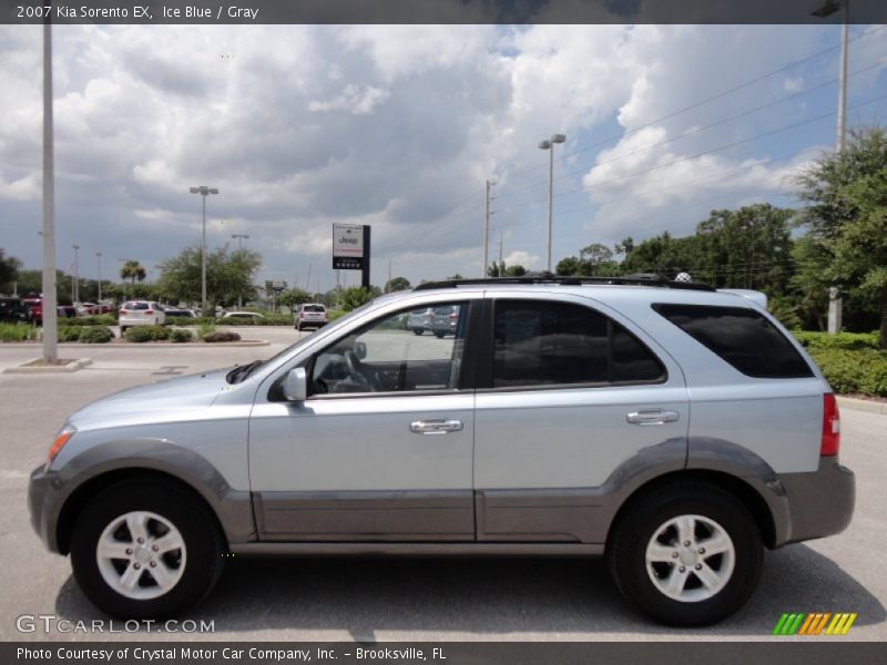Ice Blue / Gray 2007 Kia Sorento EX
