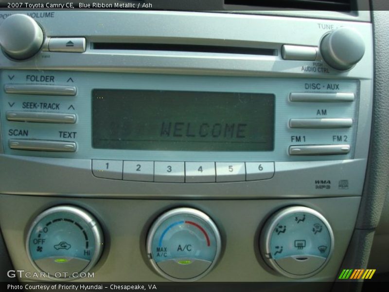 Blue Ribbon Metallic / Ash 2007 Toyota Camry CE